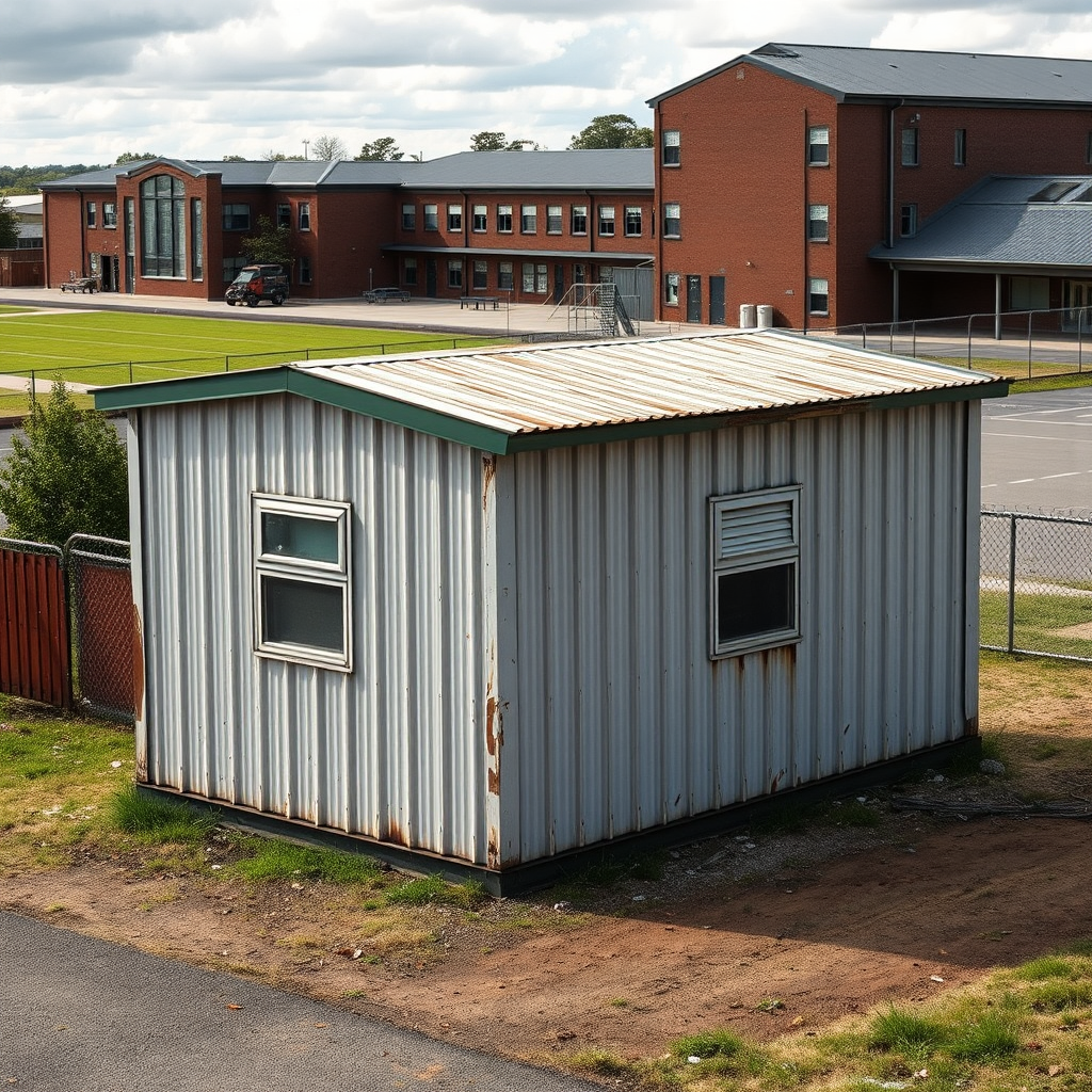 Newport school transforming old portable classroom into community hub